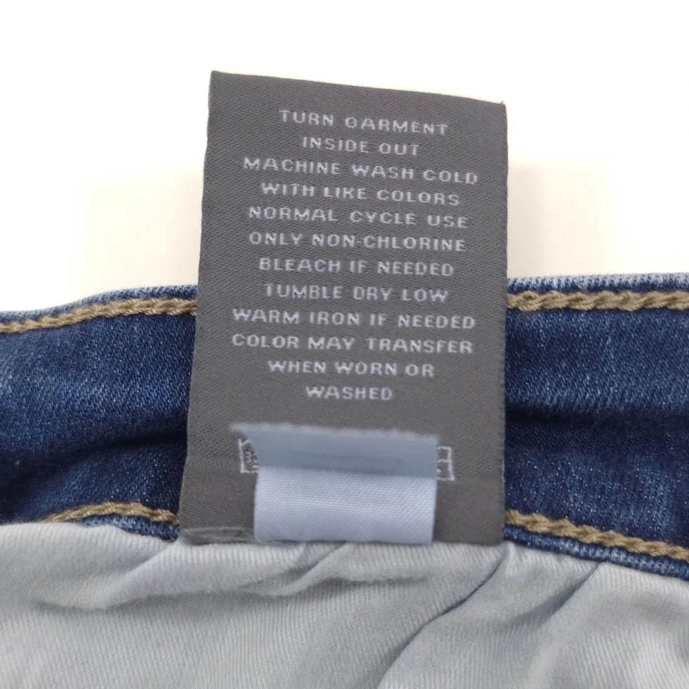 Torrid Women Jeans Midfit Super‎ Skinny 16T Blue Distressed Ripped Knee